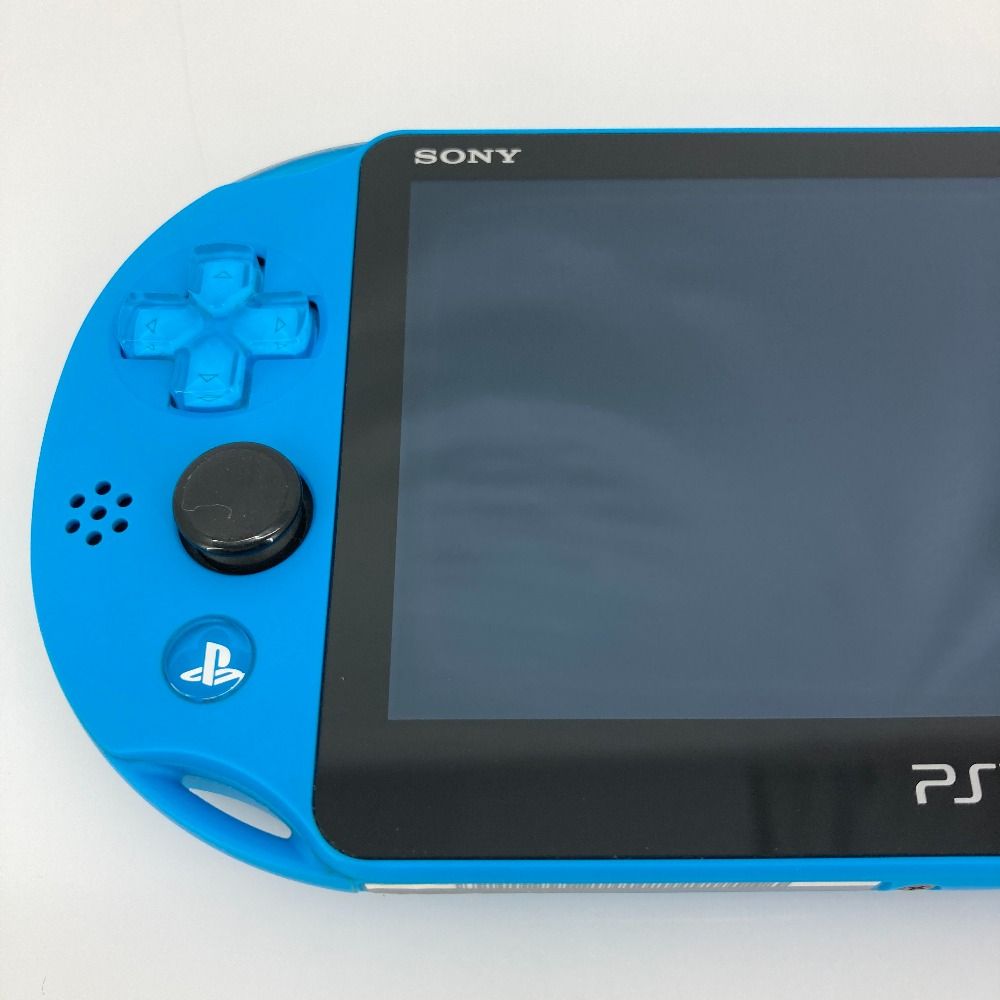 60/526★SONY PSvita 本体 ・PCH-2000・アクアブルー★中古品・本体のみ | 整備済み品 SONY ソニー PlayStation Vita Wi-Fiモデル アクア・ブルー(PCH-2000ZA23)  バッテリー交換済み メーカー生産終了 180日保証 | ゲーム機本体