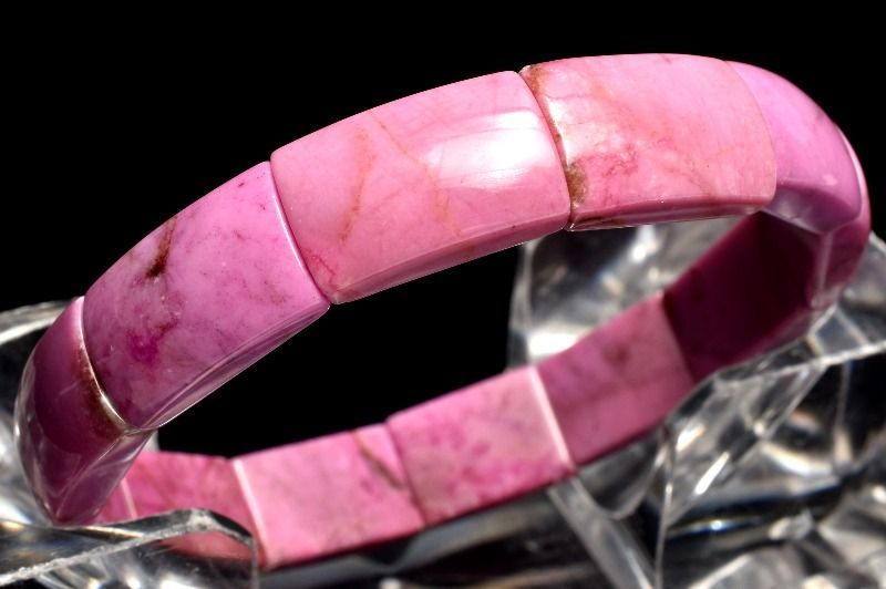 【１点物】高発色◇奇跡の神秘 コバルトドロマイト(コバルトカルサイト) 16-17x9.5-10mm バングル パワーストーン 天然石 _MA7251