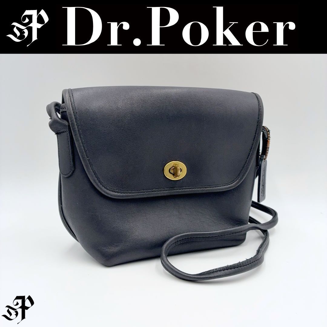 美品】COACH オールドコーチ ターンロック レザー ショルダーバッグ