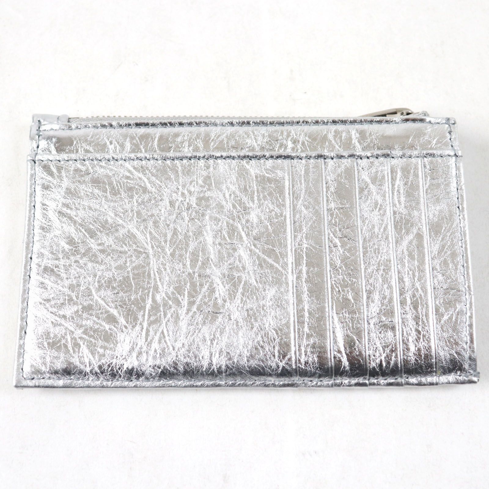 未使用品○BALENCIAGA バレンシアガ 766465 現行品 Crush Bロゴメタル  