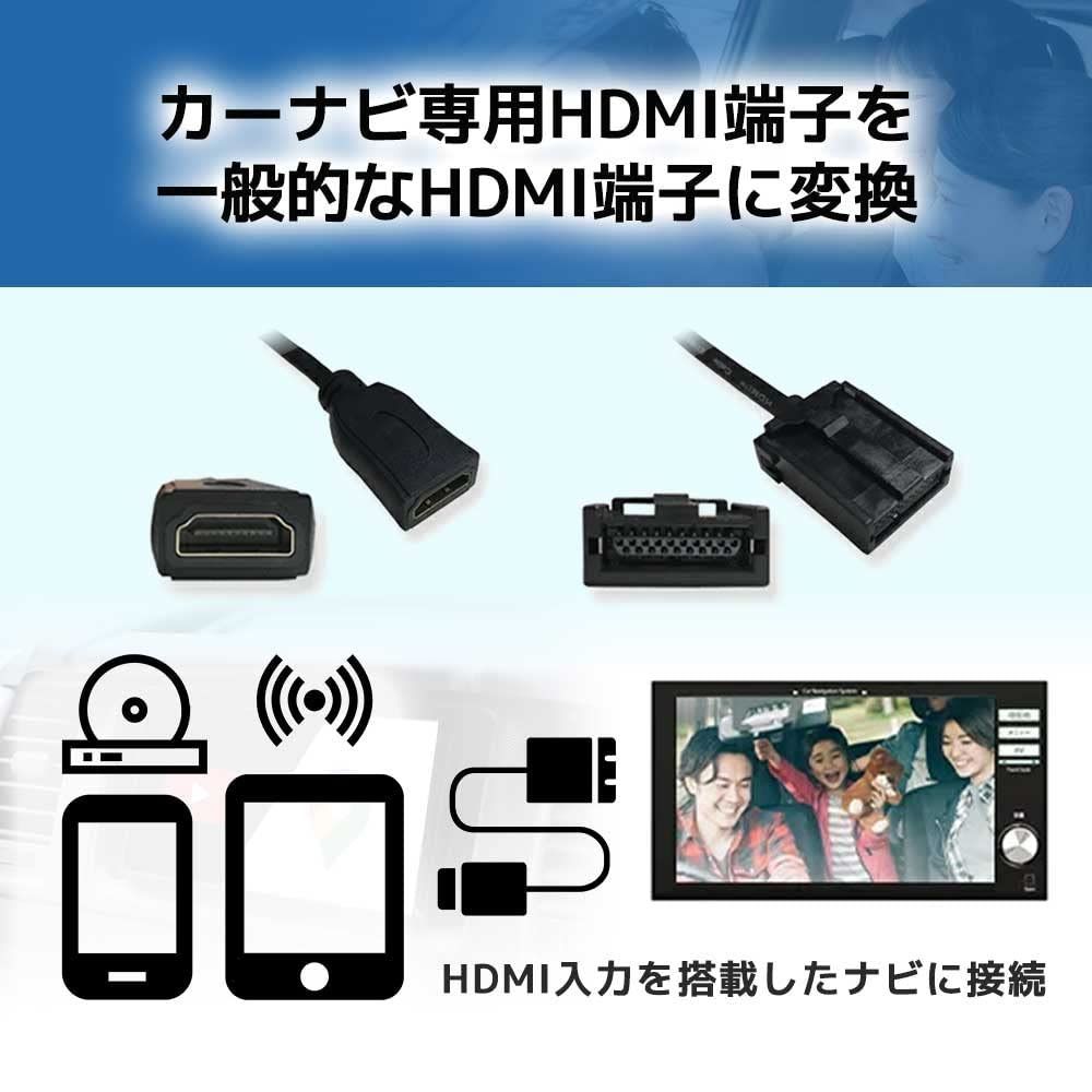 在庫処分Rn1363 HDMI 変換ケーブル ミラーリング 車載ビデオ専用 Eタイプ Aタイプ トヨタ 三菱 ホンダ 日産 ダイハツ イクリプス  アルパイン 純正ナビ 変換 接続 配線 アダプター コード DOP ホンダ 映像 変換配線 外部入力 キャスト - メルカリ