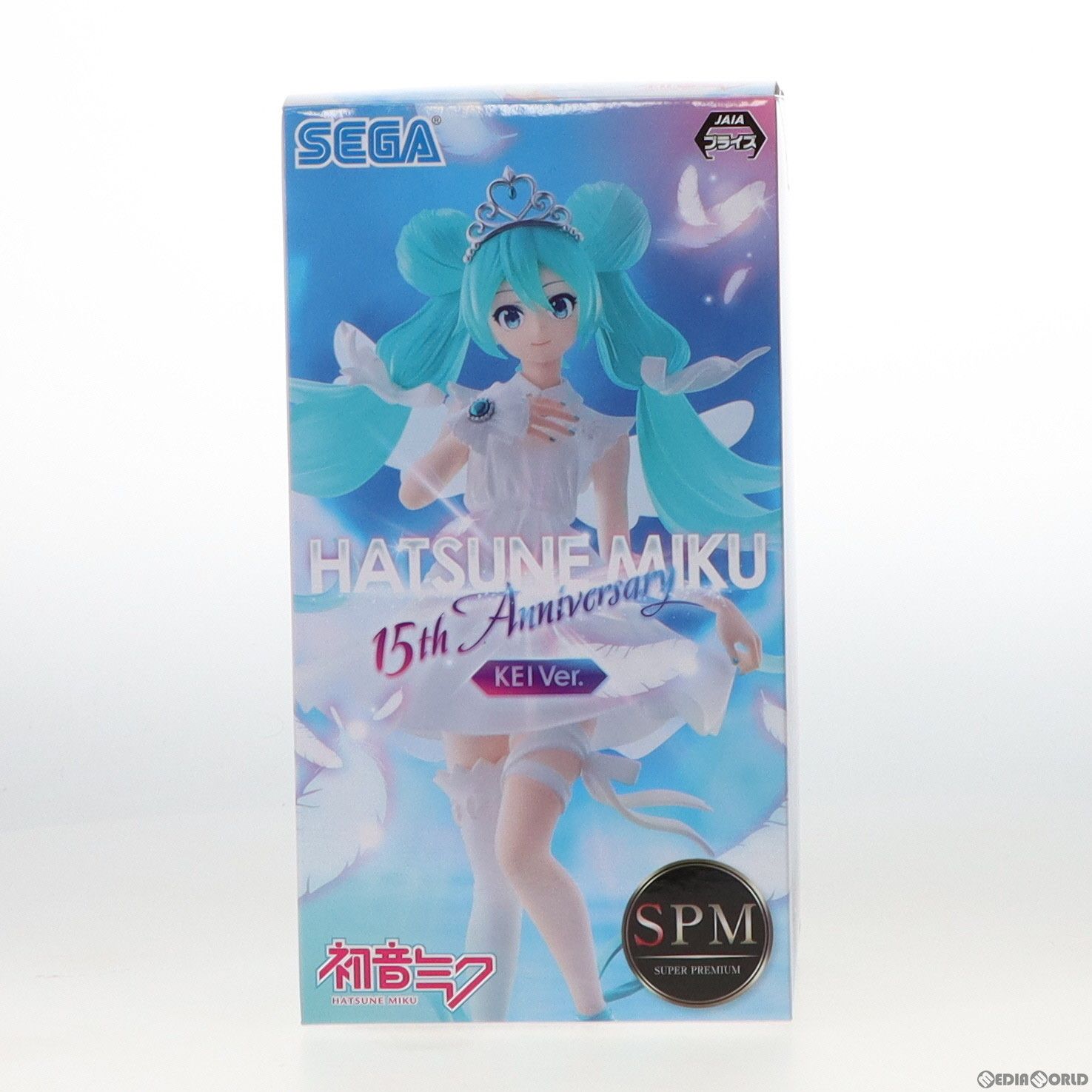 【中古】[FIG]初音ミク キャラクター・ボーカル・シリーズ01 初音ミク スーパープレミアムフィギュア『初音ミク 15th Anniversary』 KEI Ver. プライズ(1059890) セガ(61738711)
