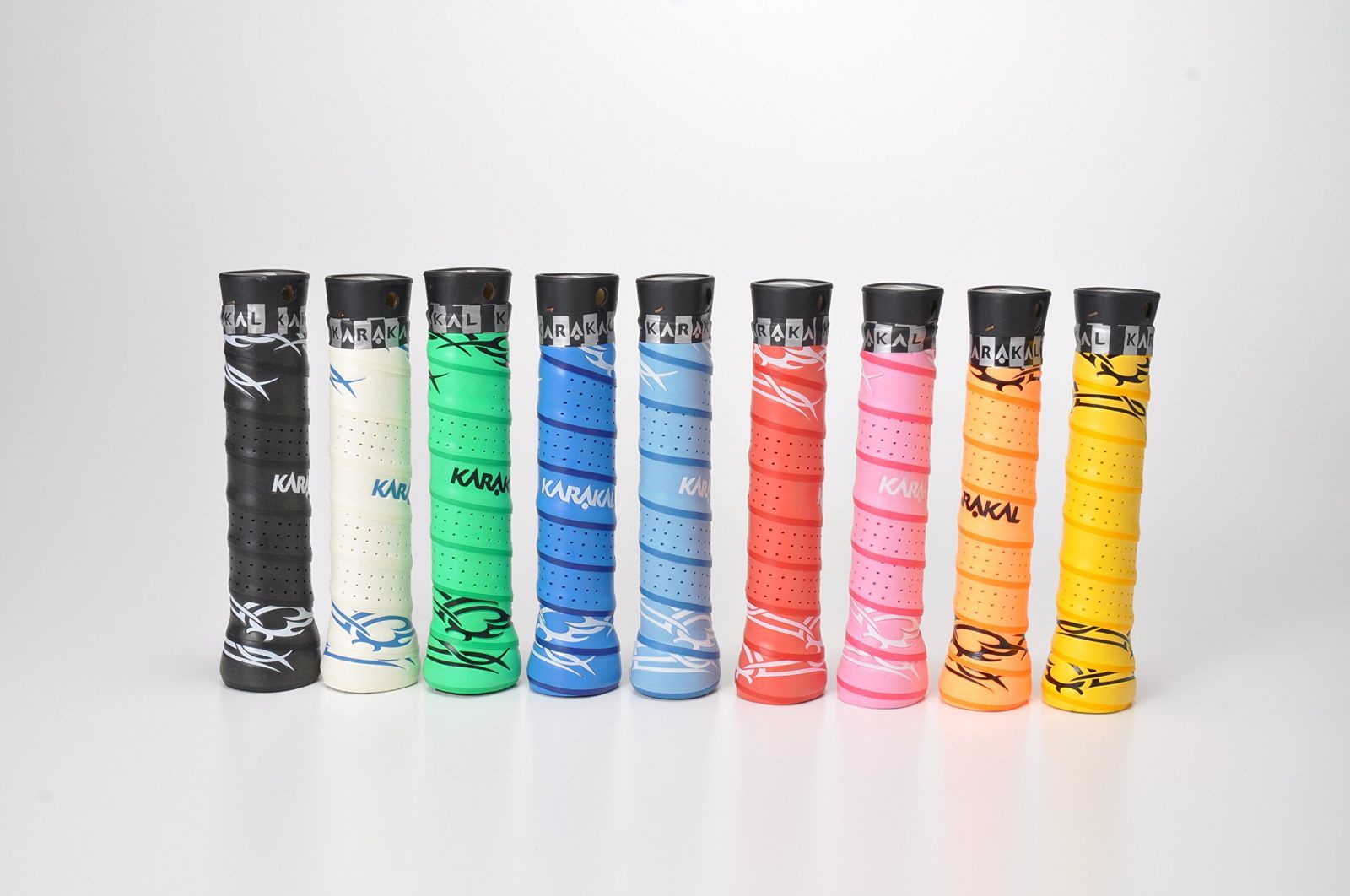 青 赤 黄緑 オレンジ 水色 ピンク 黒 680 黄色 12個1セット TRIBAL SUPER PU 白 全ラケットスポーツ対応 グリップ KARAKAL カラカル KARAKAL カラカル