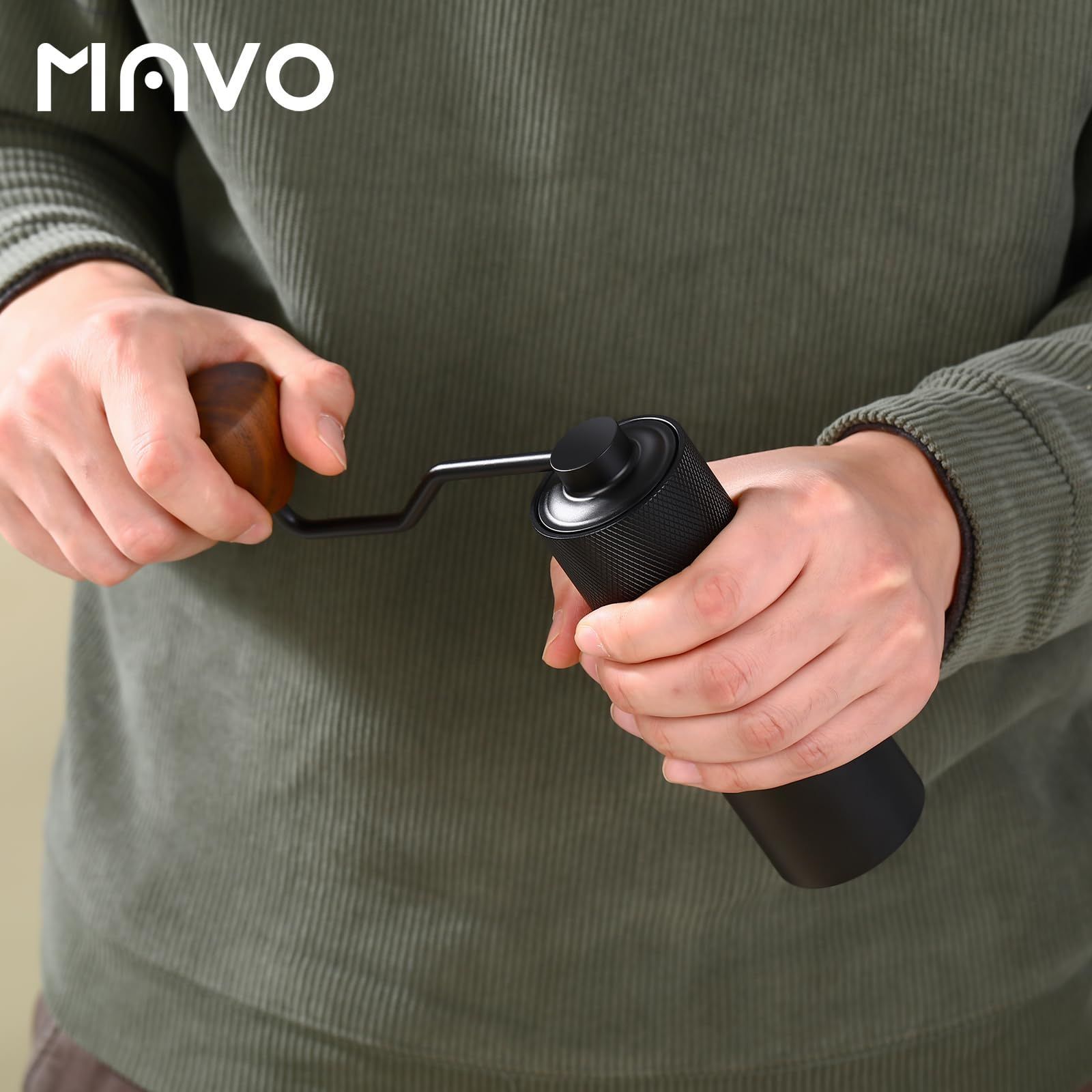 数量限定】MAVO ウィザード 手挽きコーヒーミル 粗さ調整可能 手動 