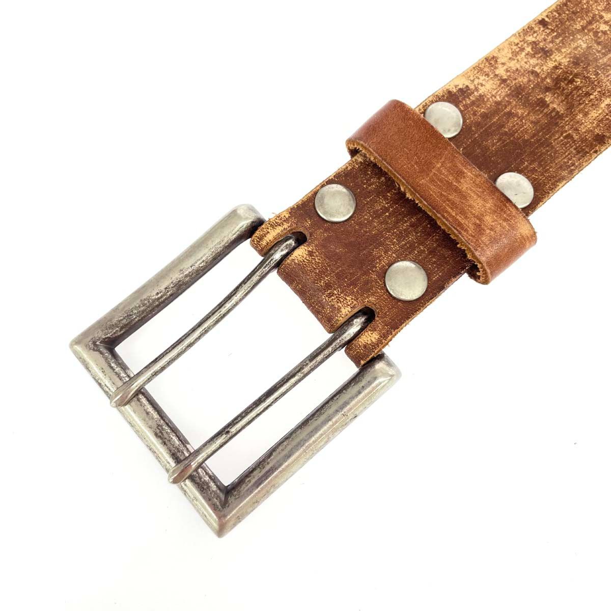 TAKEO KIKUCHI タケオキクチ ベルト スタッズ/ダメージ加工/パイソン