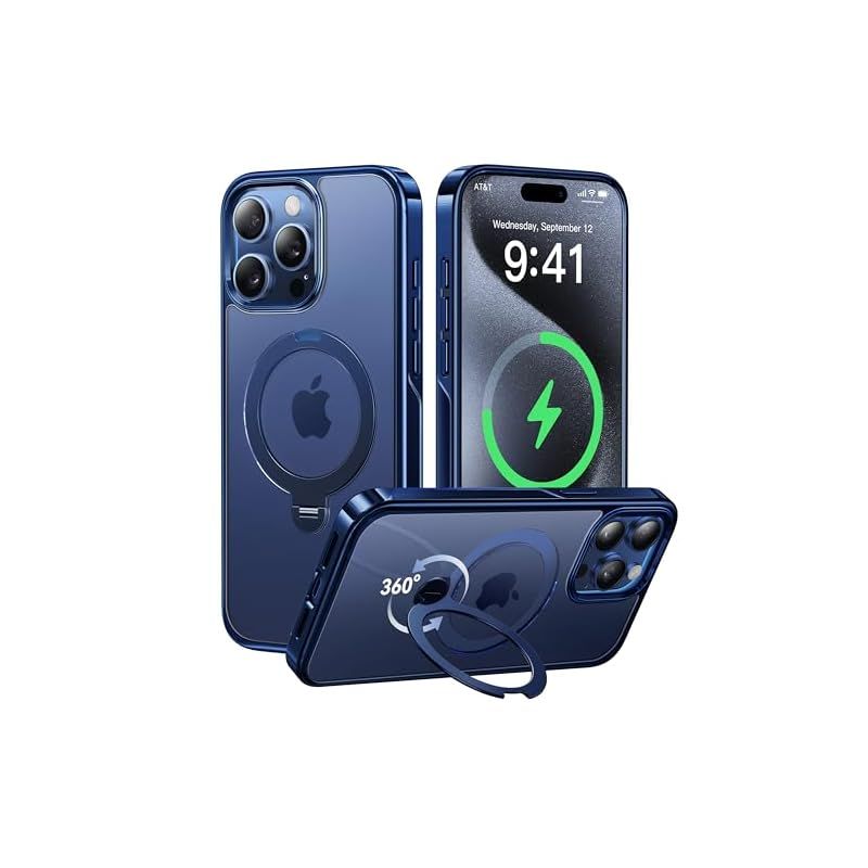 CASEKOO iPhone 15 Pro Max ケース マジックスタンド CASEKOO for iPhone 15 Pro Max Case Armor Shockproof [Upgraded Military  Grade Protection] Anti-Scratch Bumper Phone Case, (Anti-Fingerprint) Matte