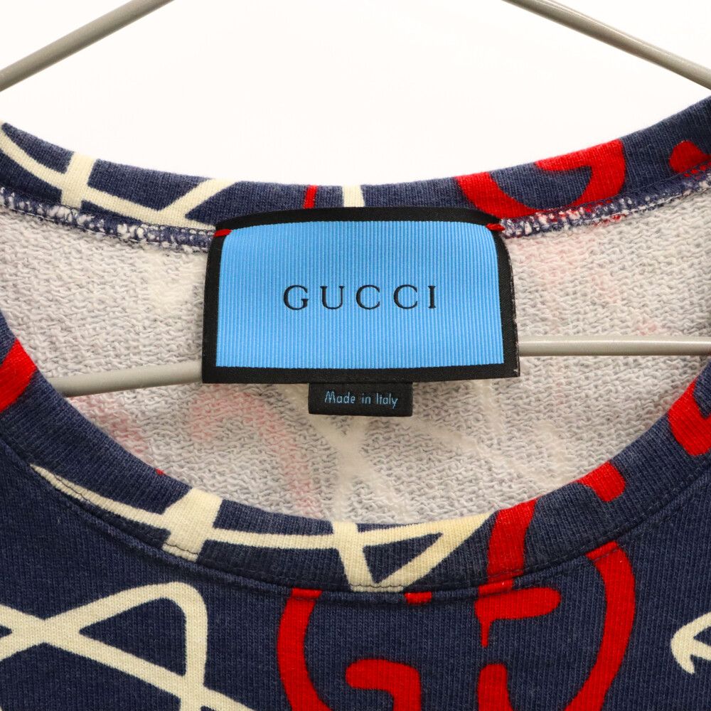 GUCCI ゴースト総柄 クルーネックトレーナー GUCCI ゴースト総柄 クルーネックトレーナー - メルカリ