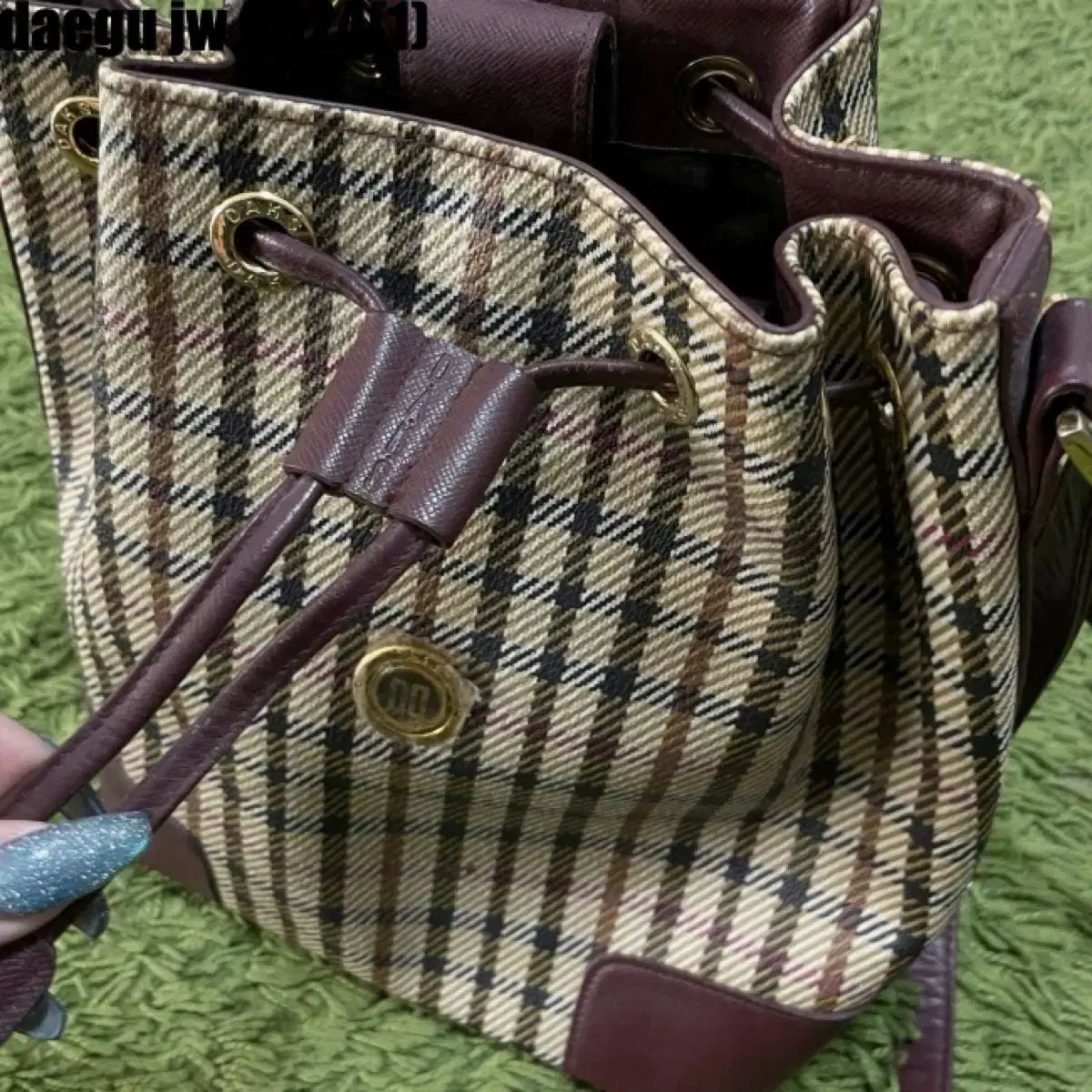 ヴィンテージ】フタ付き ウィッカーバスケット 飾り編み ヴィンテージ