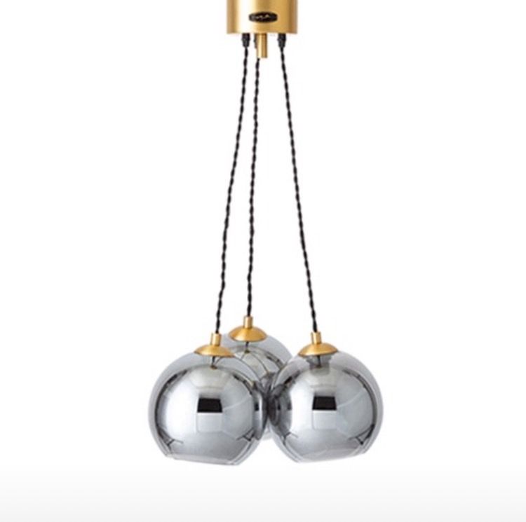 チューリップライト 緑 その3 昭和レトロ ペンダントライト コード交換