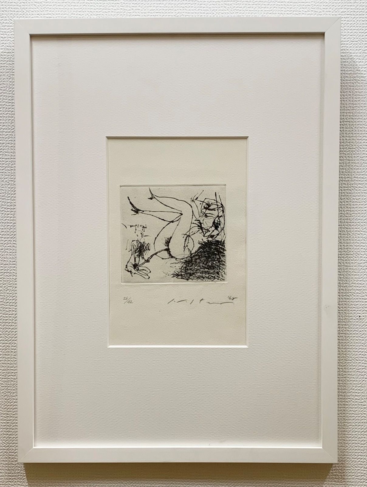 額付】【真作】Springer and Spring 池田満寿夫 Masuo Ikeda ドライ