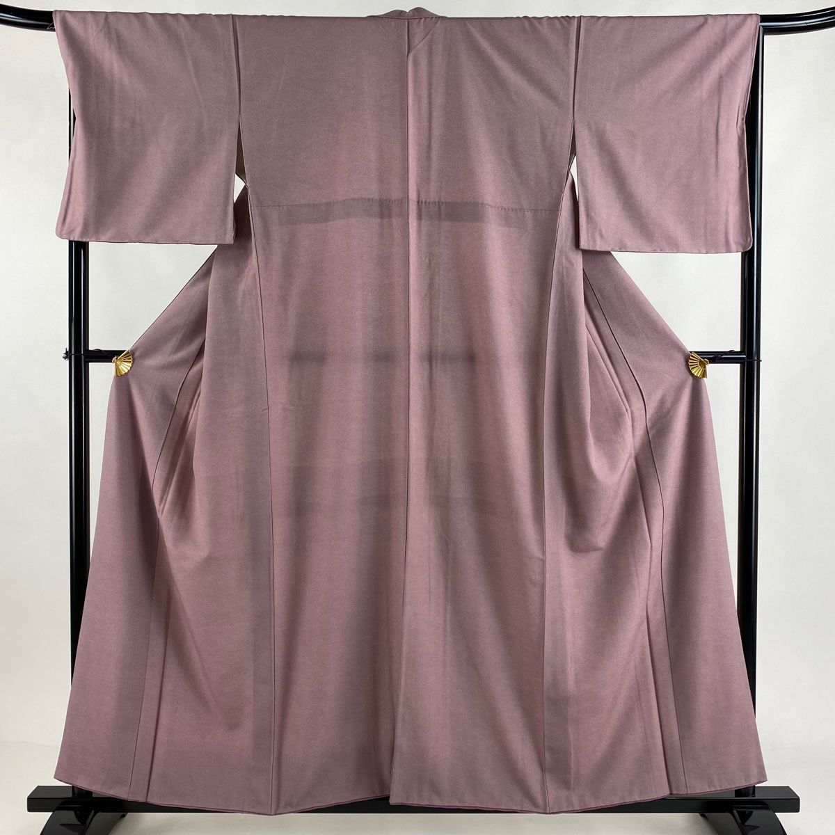 美品 小紋 鮫小紋 白藤色 縮緬 身丈166.5cm 裄丈70cm 袷 正絹 極鮫】一つ紋 江戸小紋 袷 鮫小紋 縮緬 黒✕白 丈164裄67 | Pay ID
