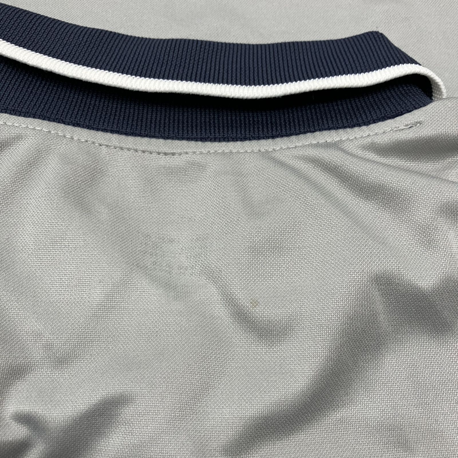 パリサンジェルマン サッカー ゲームTシャツ ユニホーム NIKE ナイキ Lサイズ イギリス製 ポロシャツ 襟付き ワッペン グレー ネイビー