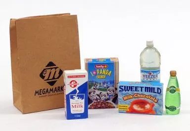 食玩　トレーディングフィギュア　3.ミルクでクランチセット 「ミニコレ 輸入マーケット」 中古】食玩 トレーディングフィギュア 3.ミルクでクランチセット