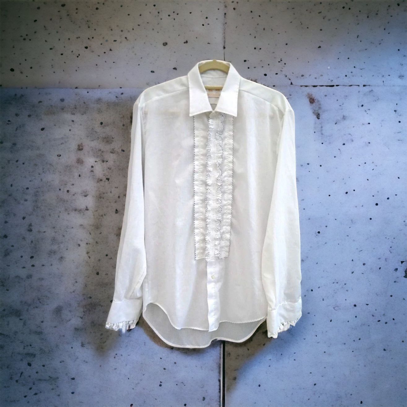 総合通販サイト after six frill shirt 70s フリルシャツ - トップス