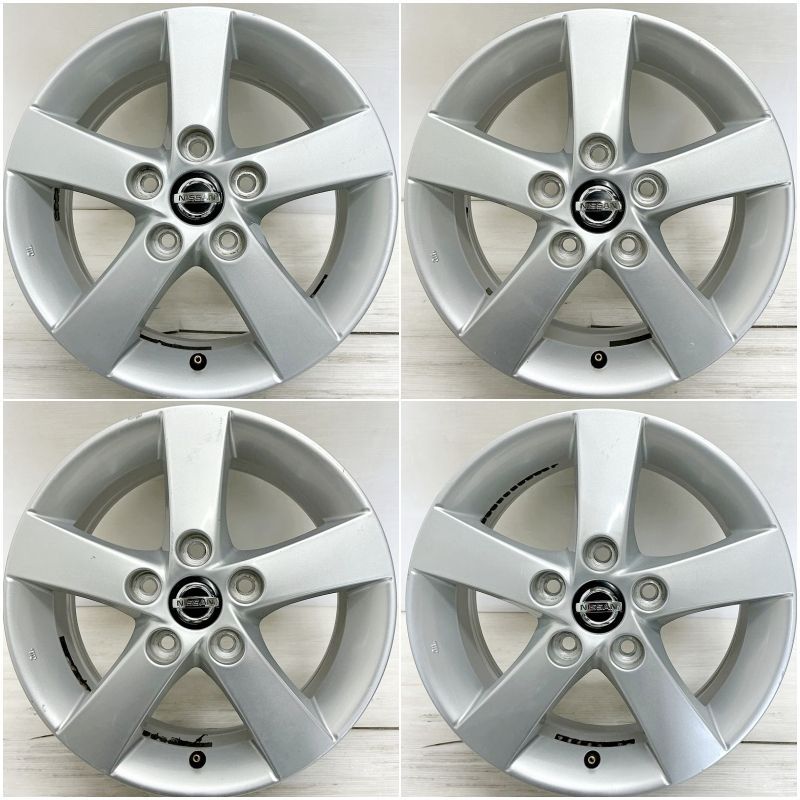 日産ラフェスタ　純正15インチアルミ＋タイヤ付　４本セット 中古 15インチ アルミ 日産 ニッサン ラフェスタ 純正 4本セット