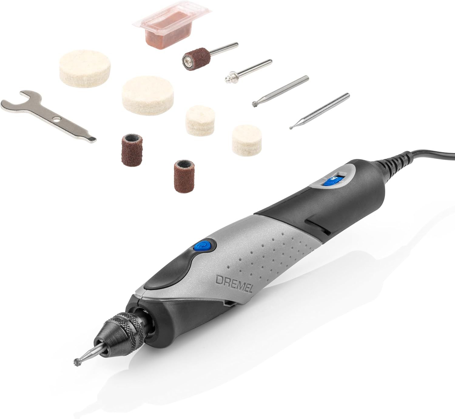 Dremel(ドレメル) ペン型ミニルーター FINO(フィーノ) 5段変速 9種11ピース入り 最大22，000回転/分 リューター 彫刻/削り出し/汚れ落とし/磨き/研磨