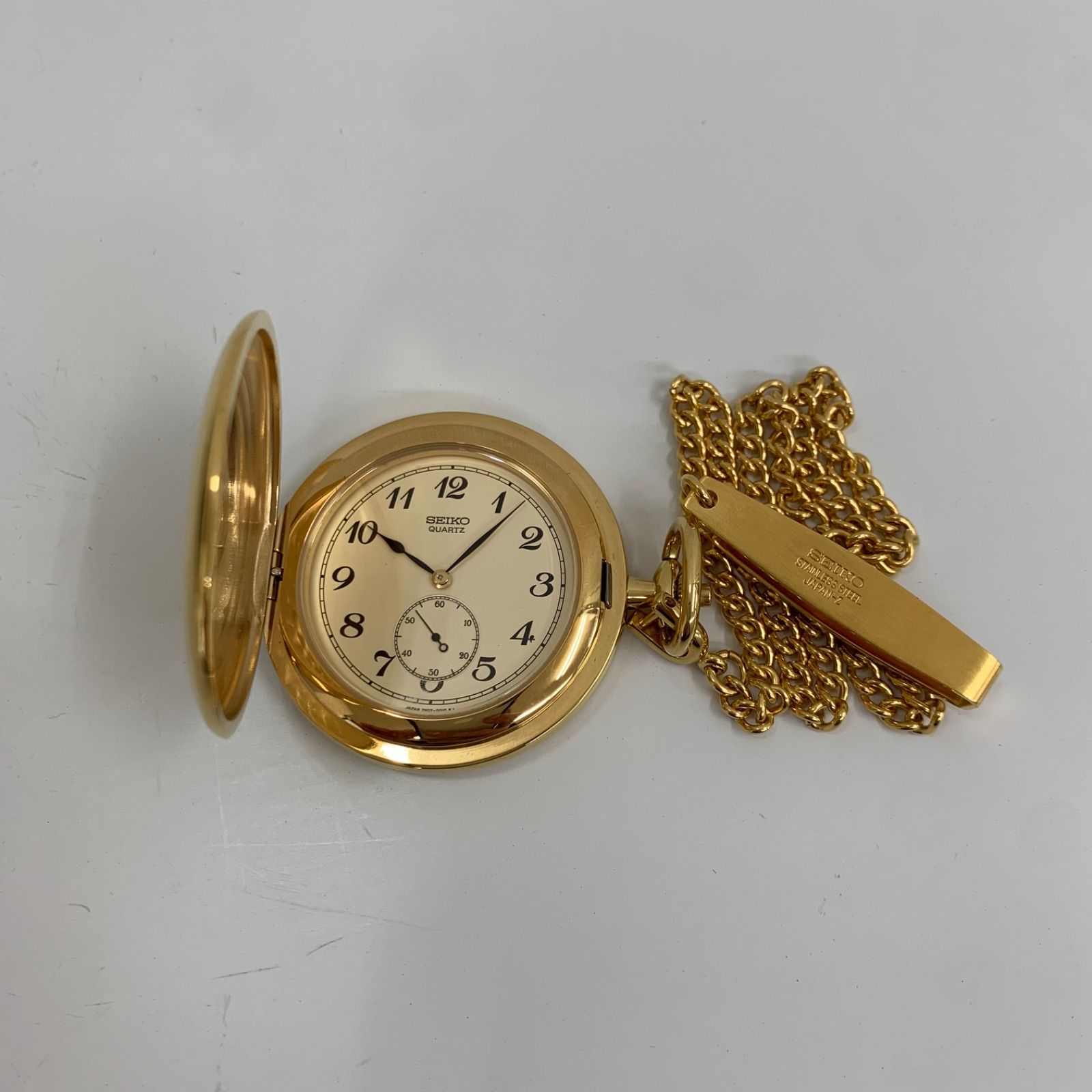u*a様 SEIKO 贈内閣総理大臣 懐中時計 user_9ba518ea売約済 電池交換済み SEIKO セイコー 懐中時計 贈内閣総理大臣 金色