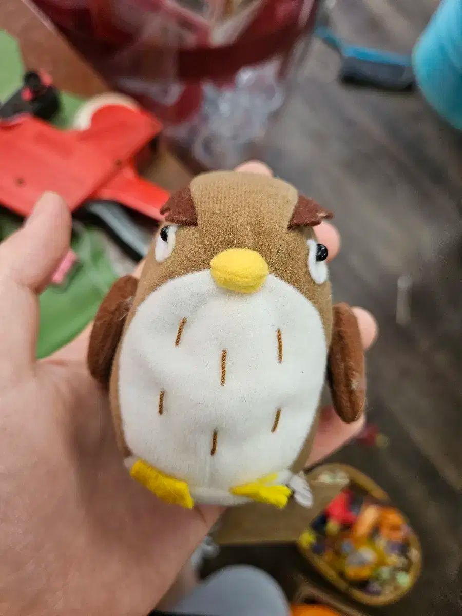 ミニ ヴィンテージ フクロウ 人形