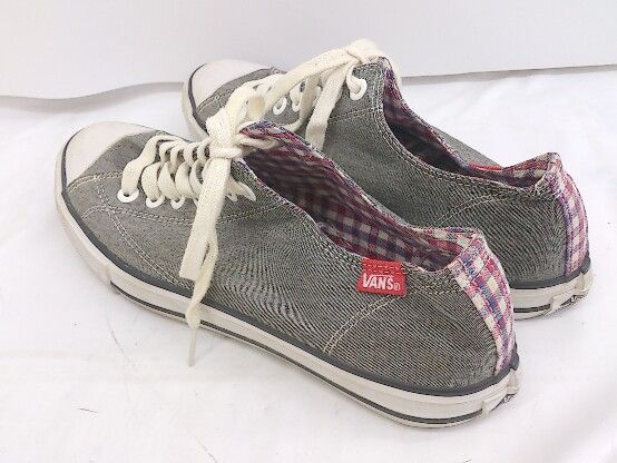 ◇ VANS ヴァンズ CLASSIC SKOOL LO V56CHAMBRAY スニーカー シューズ サイズ27cm グレー系 メンズ P  【1208300008859】