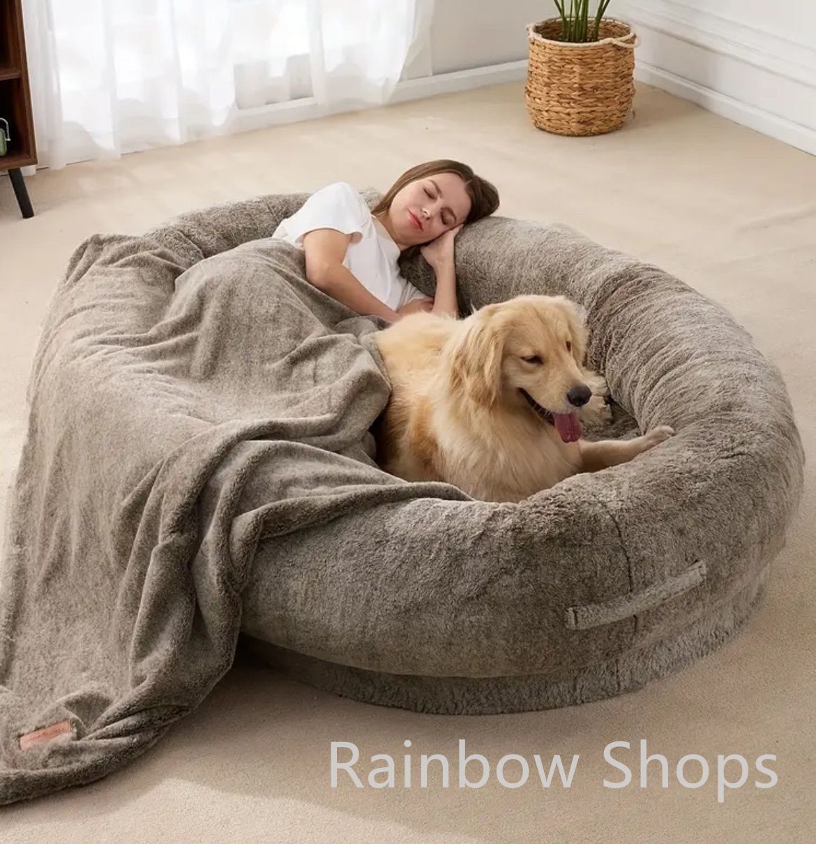 ドーム型 人間用の犬用ベッド