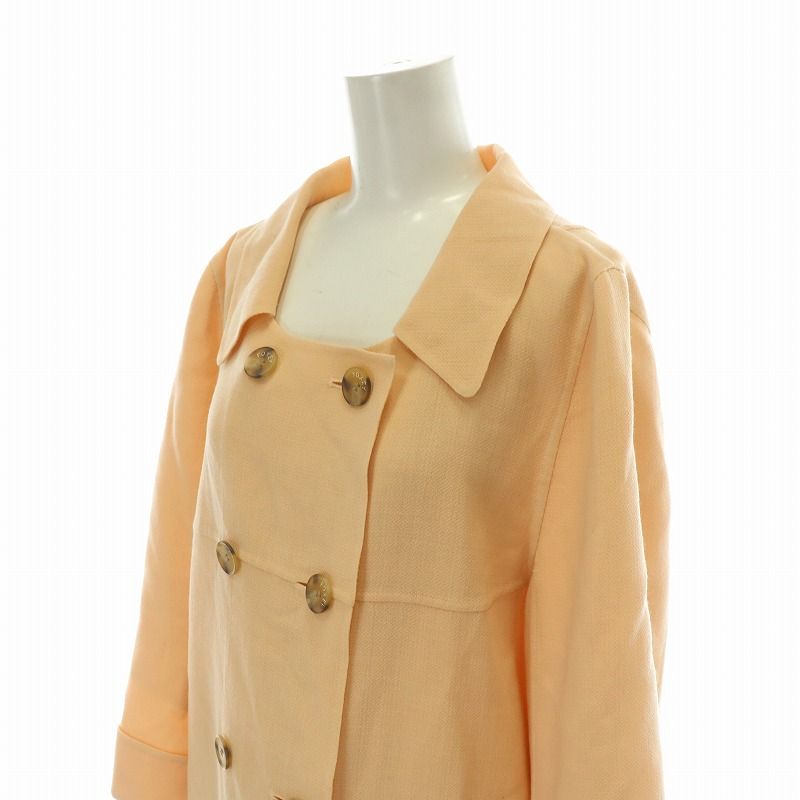 フォクシー　薄ピンク色スプリングコート　トレンチコート　ドライクリーニング済 SLY（スライ）の「BIG COLLAR LIGHT TRENCH ビッグカラー ライト