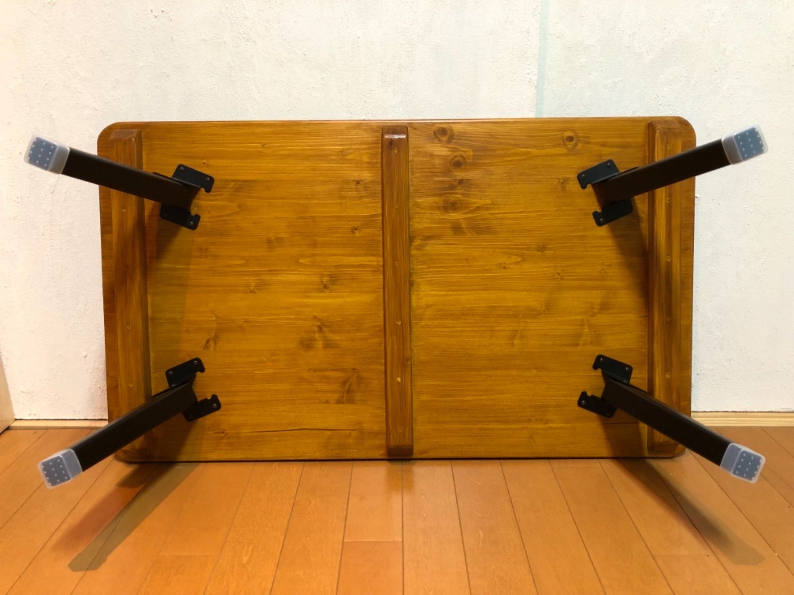 ① 折りたたみ 浮造（うづくり）ローテーブルの一点物 ① ローテーブル  