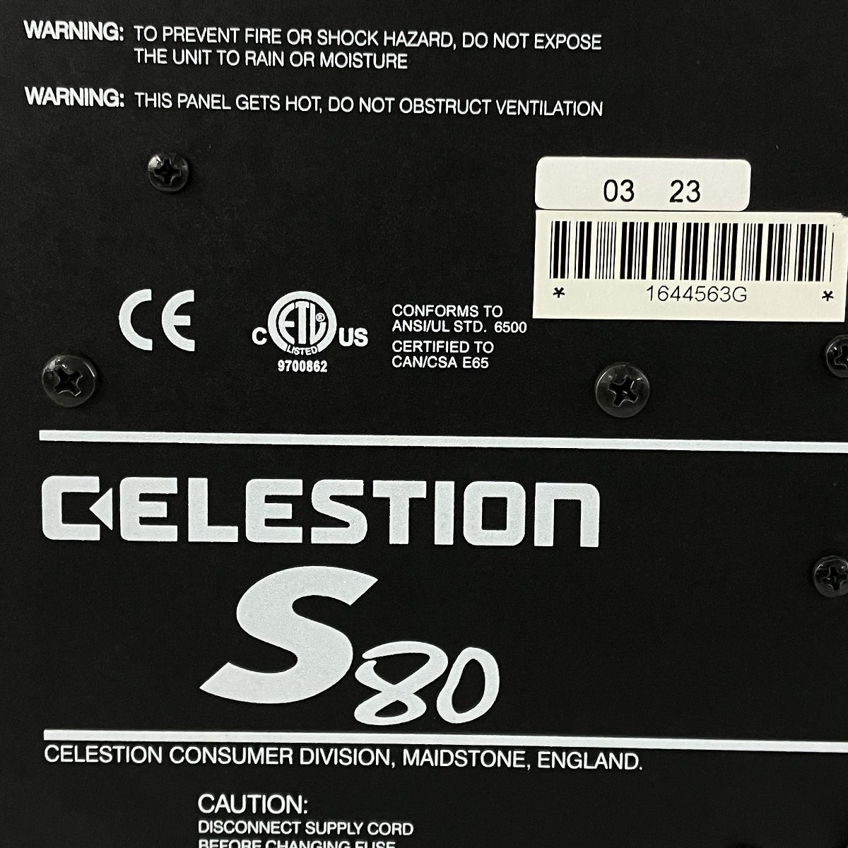 S80 サブウーファー