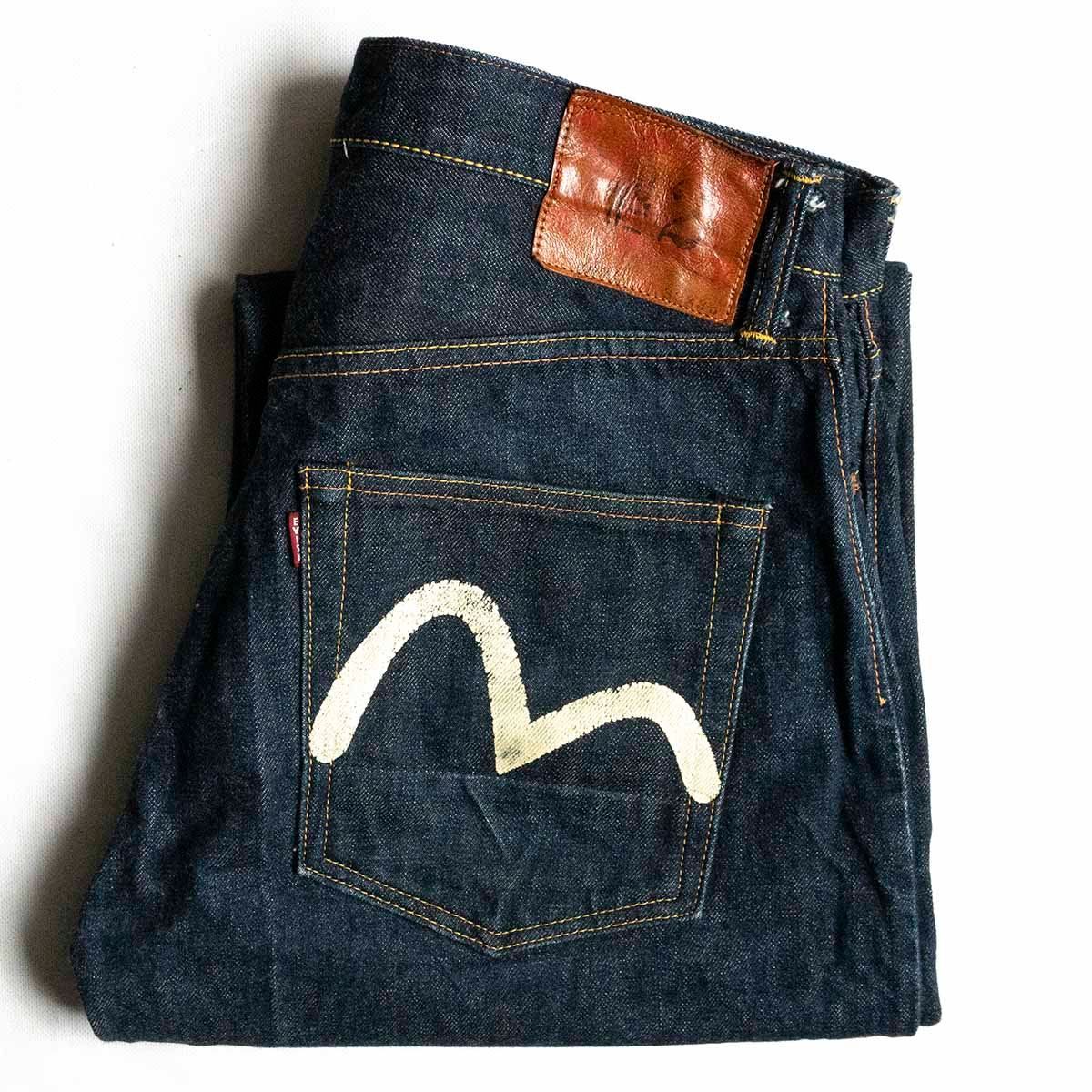 |濃紺 EVISU LOT.2001 デニムパンツ 32×35 エビス ジーンズ カモメ 25050368