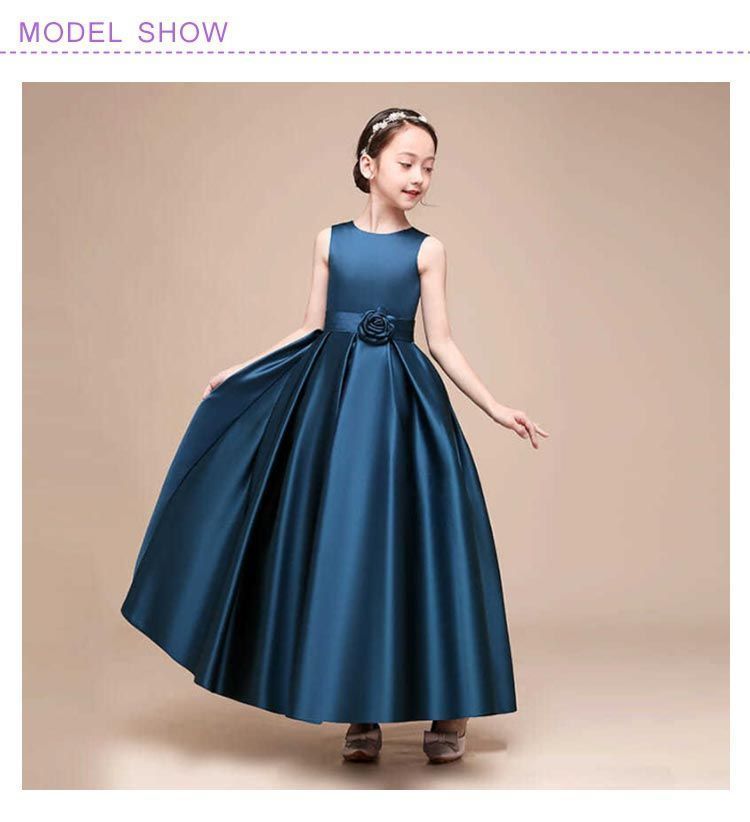  選べる 子供ドレス 発表会ドレス 豪華 タフタ素材 上質 ジュニアドレス 女の子 ロングドレス パニエ 110 cm 120 130 140 150 160 ブルー パープル レ tomo 224701 ベビードレス 着物 セレモニードレス