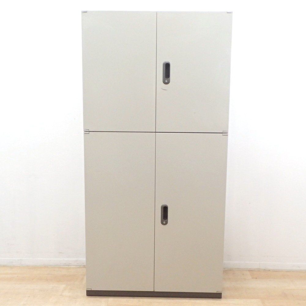 プラス リンクス LINX LX-5 上下書庫 L5-70A|L5-105A 両開き書庫 鍵無 エルグレー ハイキャビネット 収納庫 物置 EG18800 オフィス家具