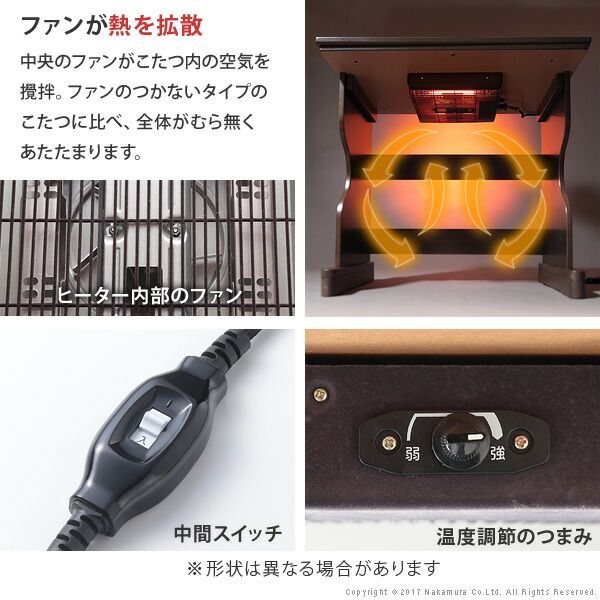 こたつ本体 省スペース布団