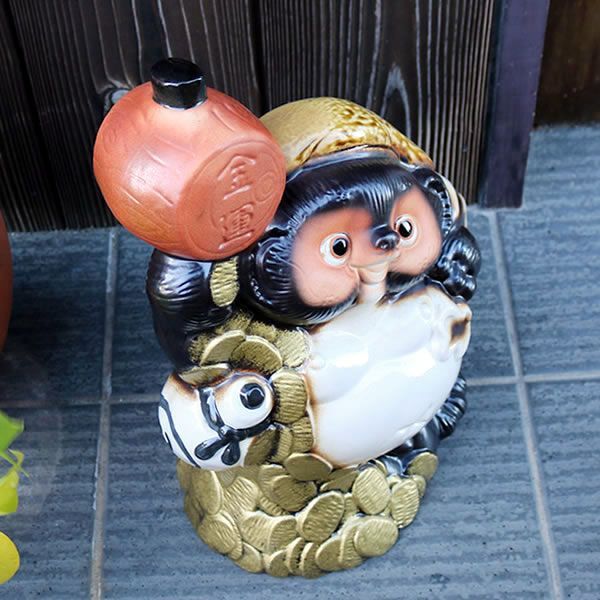 信楽焼 七福神 大黒天 陶器 置物 狸 タヌキ 置き物 信楽焼たぬき