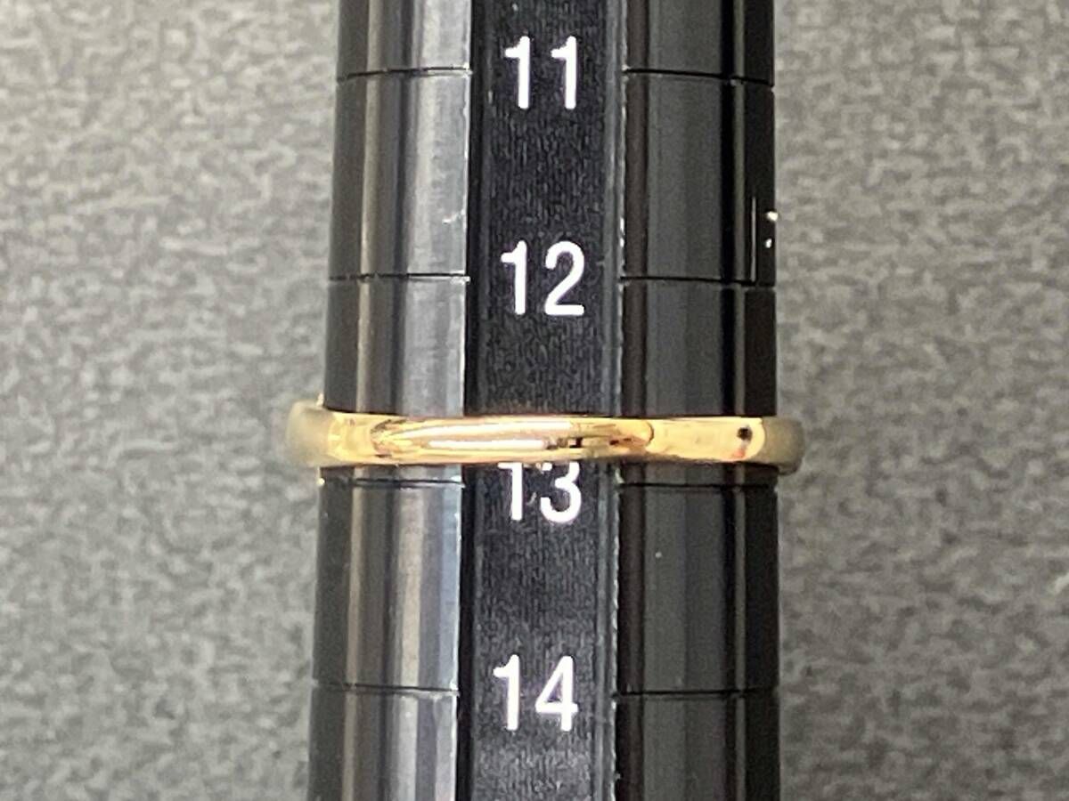 磨き済】ティファニー K18YG ナイフエッジ リング 15号 6891