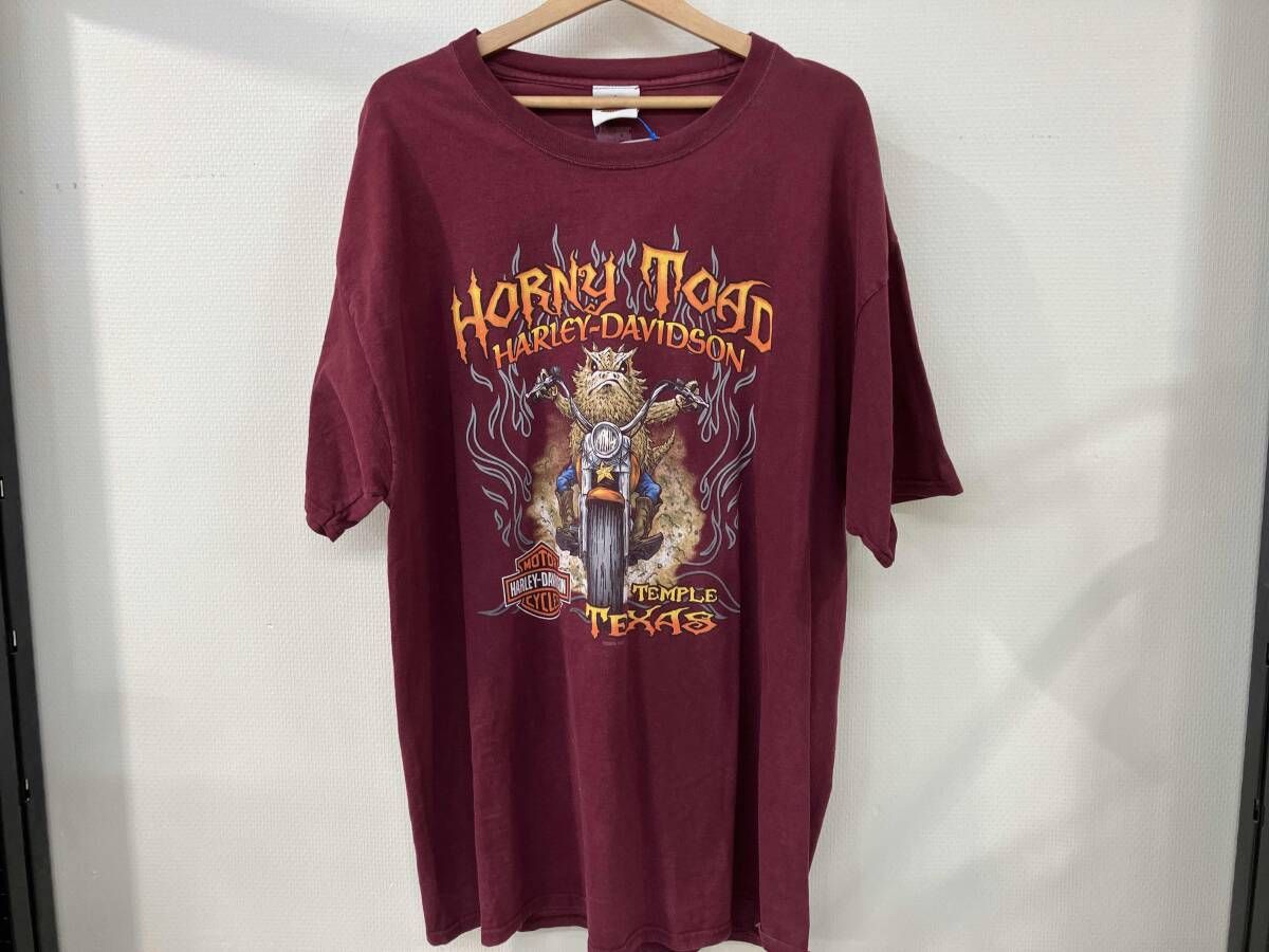 HARLEY DAVIDSON ハーレーダビットソンHORNY TOAD 半袖Tシャツ プリントTシャツ 2000年代 00s