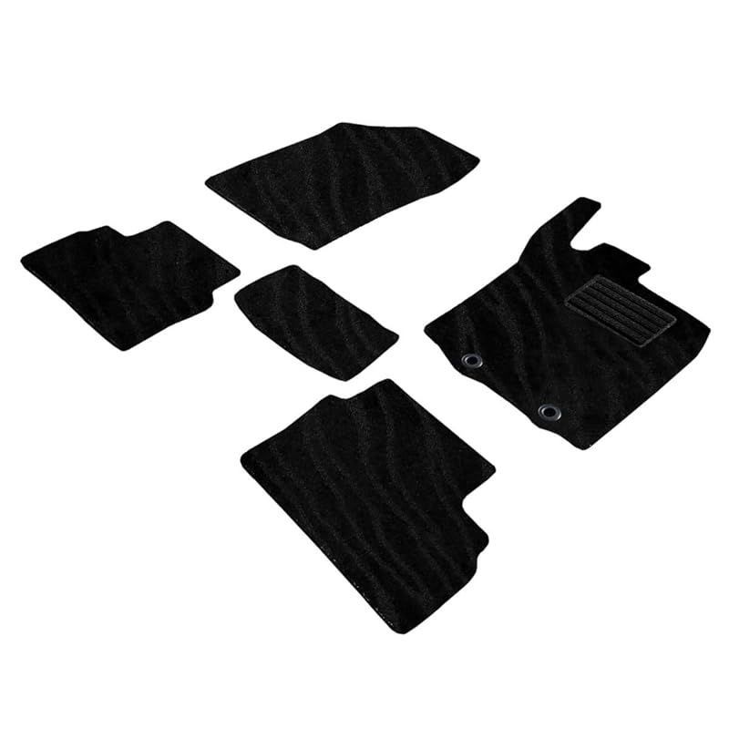 フェニーチェ カーマット フロアマット 国内生産 (ダイハツ ロッキー トヨタ ライズ 200系) ウェーブブラック 滑り止め形状 ずれにくい 車用 マット (車用品専門店) 0