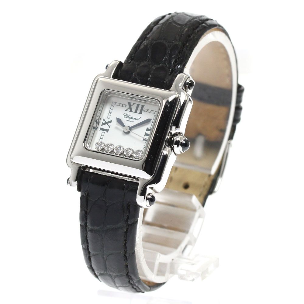 ショパール Chopard 27/8892-23 ハッピースポーツ スクエア 5Pダイヤ  