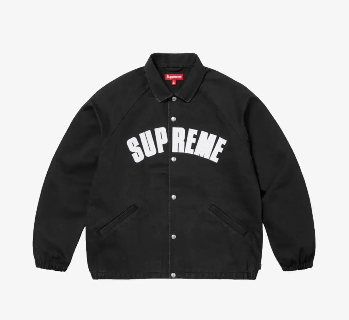 Supreme シュプリーム 弧 COACH コーチ ジャケット 黒