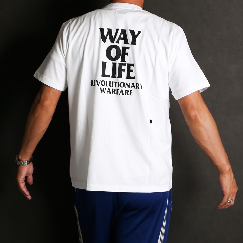 RATS/ラッツ】SCRIPT LOGO WAY OF LIFE TEE - WHITE / Tシャツ