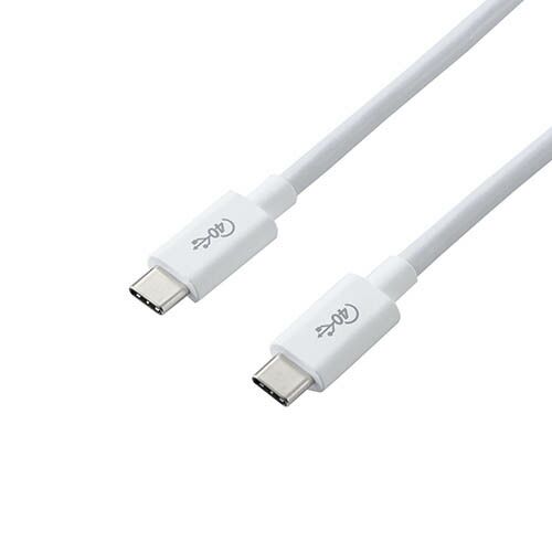 5個セット エレコム USB4ケーブル|C-Cタイプ|認証品|PD対応|40Gbps|0.8m|ホワイト USB4-CC5P08WHX5
