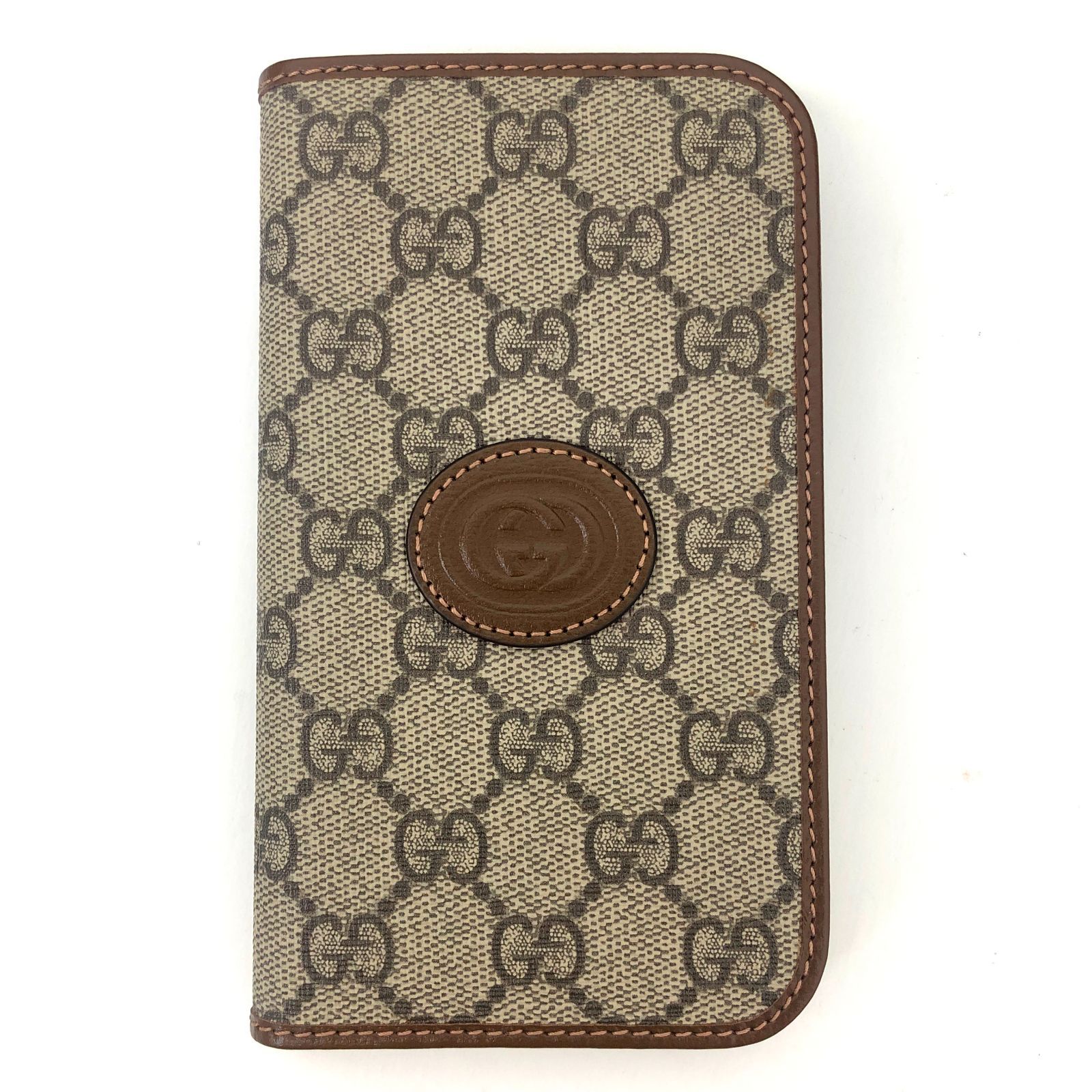 GUCCI　グッチ iPhone15 手帳型ケース 完売必至】グッチ iPhone15用カードたっぷり収納 手帳型ケース
