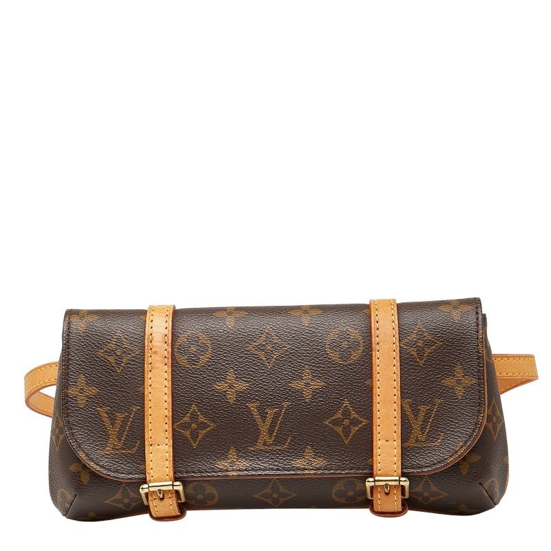 ルイ ヴィトン モノグラム ポシェット マレル M51159 ブラウン PVC レザー レディース LOUIS VUITTON 1-0236909