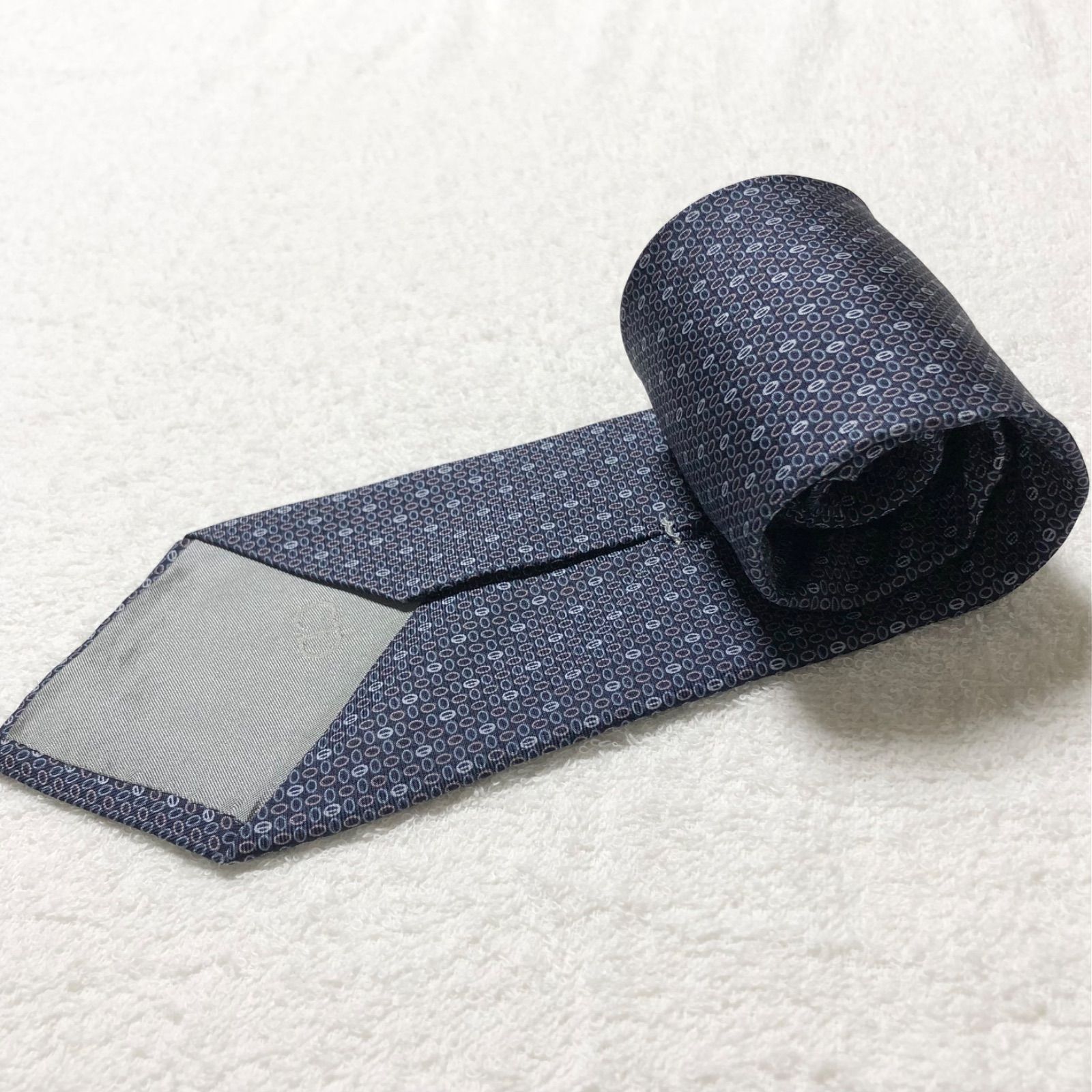 【美品】Dior ディオール ネクタイ CD柄 総柄 ブラック ビジネス シルク 美品】Dior ディオール ネクタイ CD柄 総柄 ブラック ビジネス