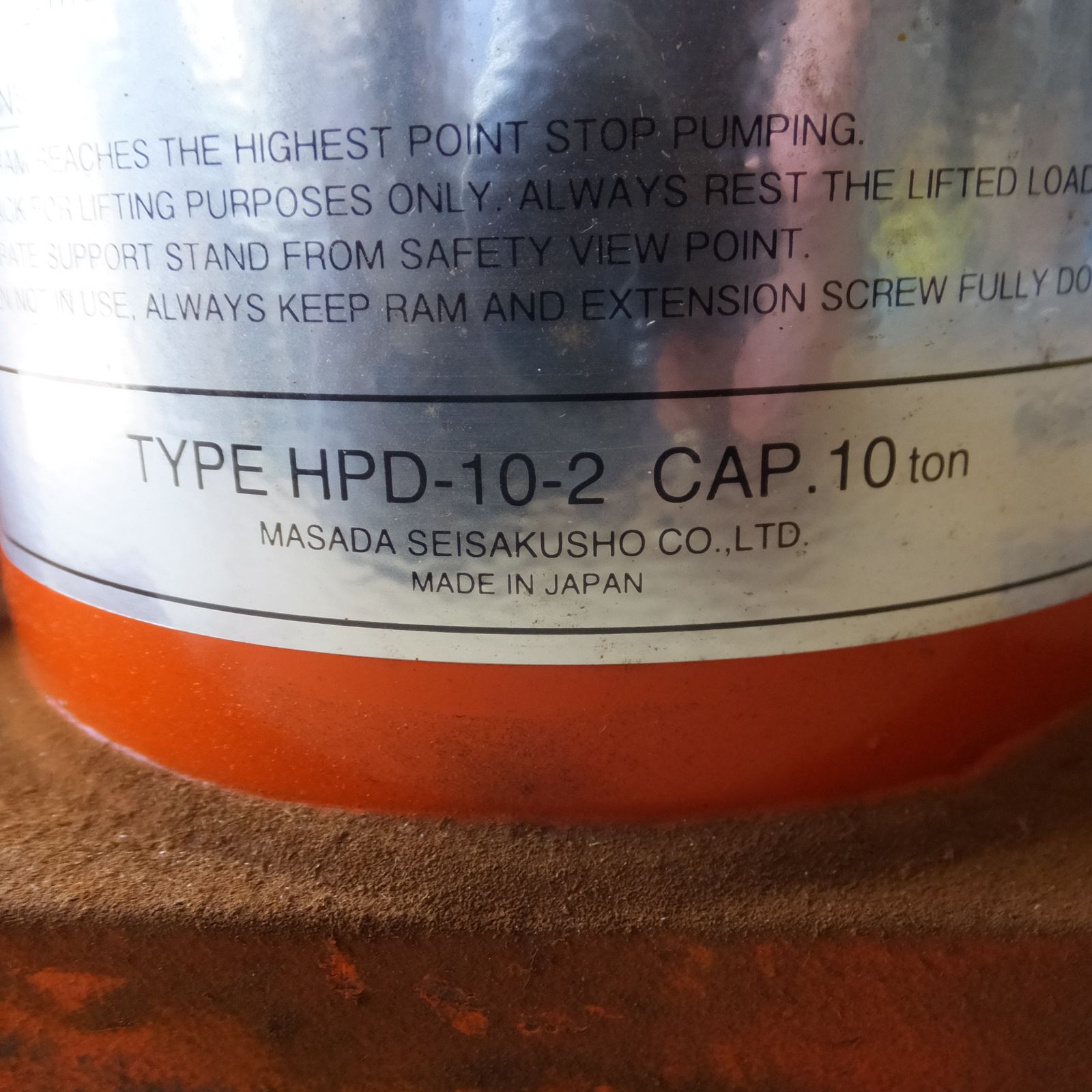 ◆マサダ 油圧ジャッキ HPD-10-2 工具 10TON 10ton 10トン 10000kg 油圧式 オイル だるま ダルマ 車載 自動車 点検 整備 2 ◆ FFCRYSTALESIA_COM