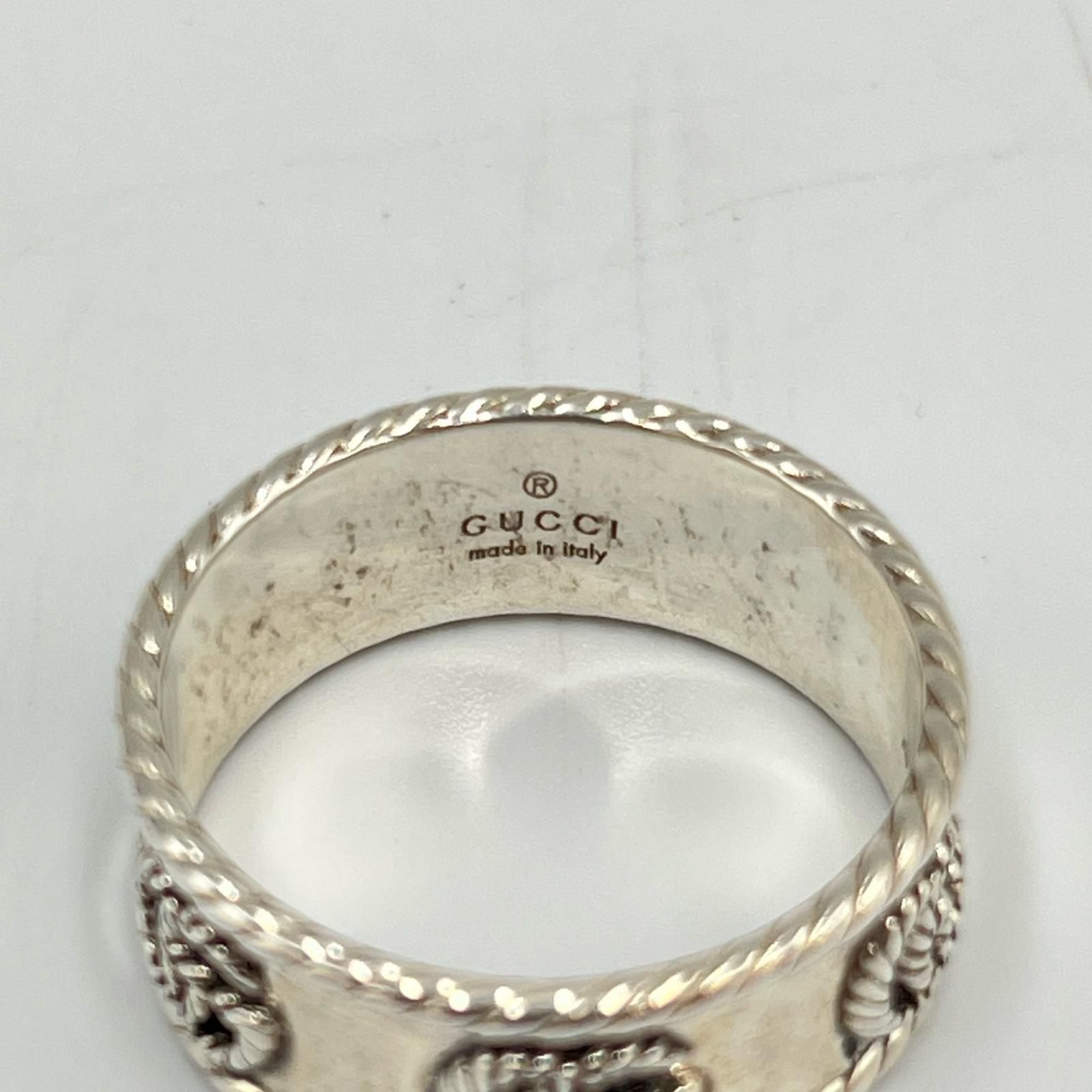 グッチ GUCCI リング・指輪 ダブルG シルバー925 シルバー メンズ