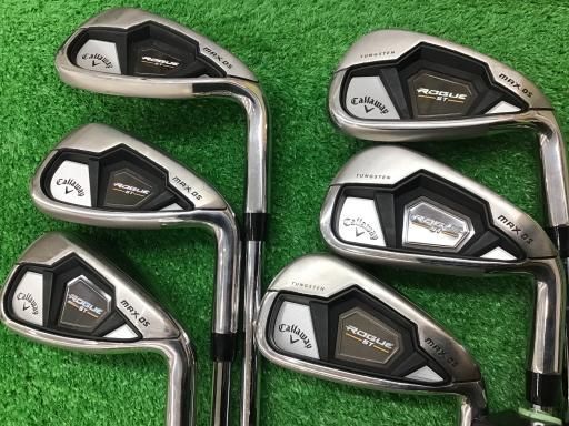 【中古ゴルフクラブ】キャロウェイゴルフ　ROGUE　ローグ ST MAX OS アイアン Dynamic Gold 95　シャフト：Dynamic Gold 95 キャロウェイ ROGUE ST MAX OS アイアン ゴルフ Dynamic Gold 95 9本