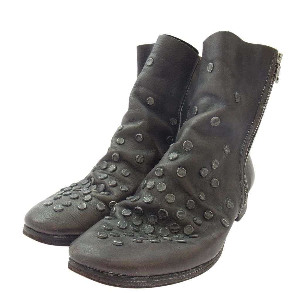 MIHARA YASUHIRO ミハラヤスヒロ スタッズレザーブーツ ブラウン系