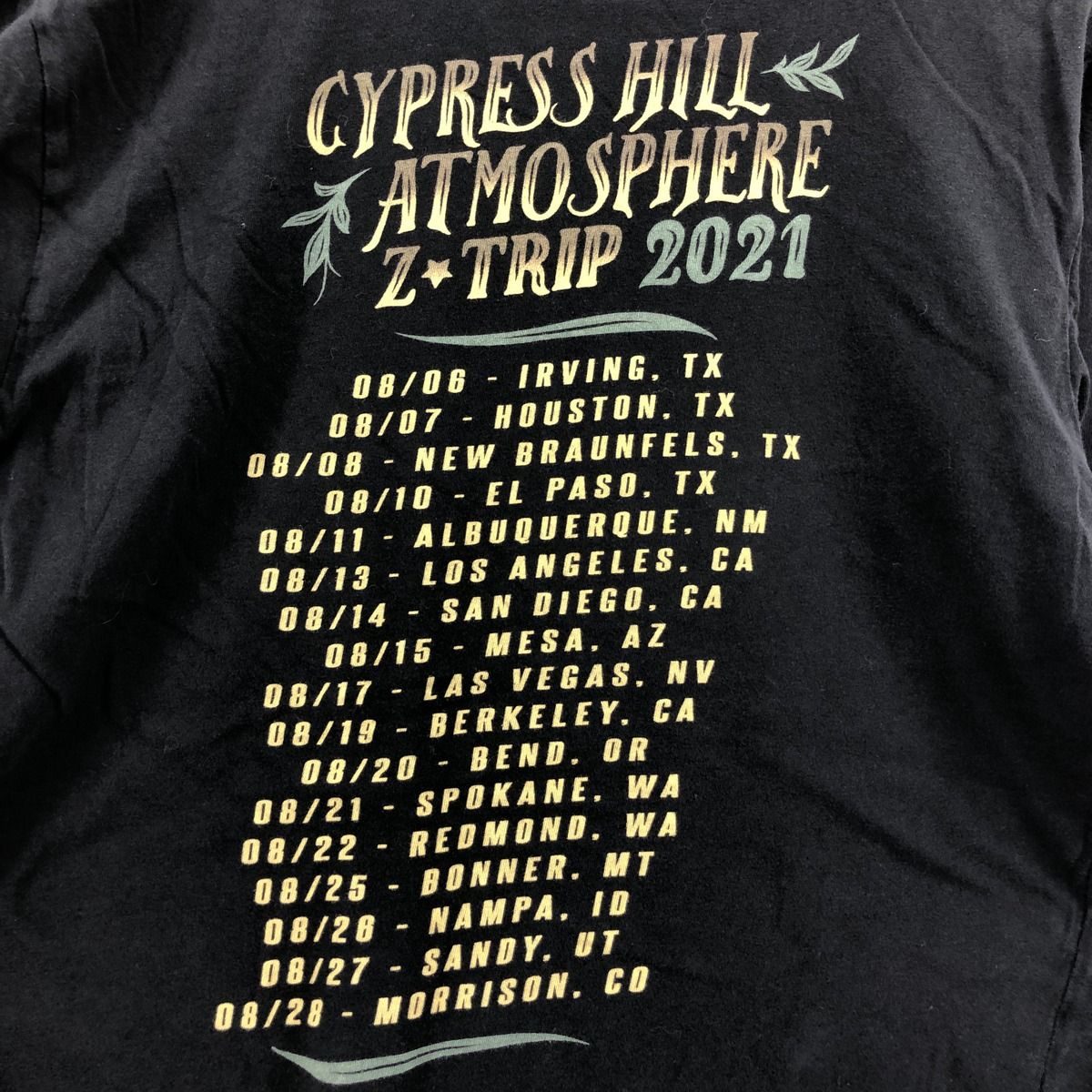 古着 CYPRESS HILL サイプレスヒル ドクロ柄 スカル柄 ラップT