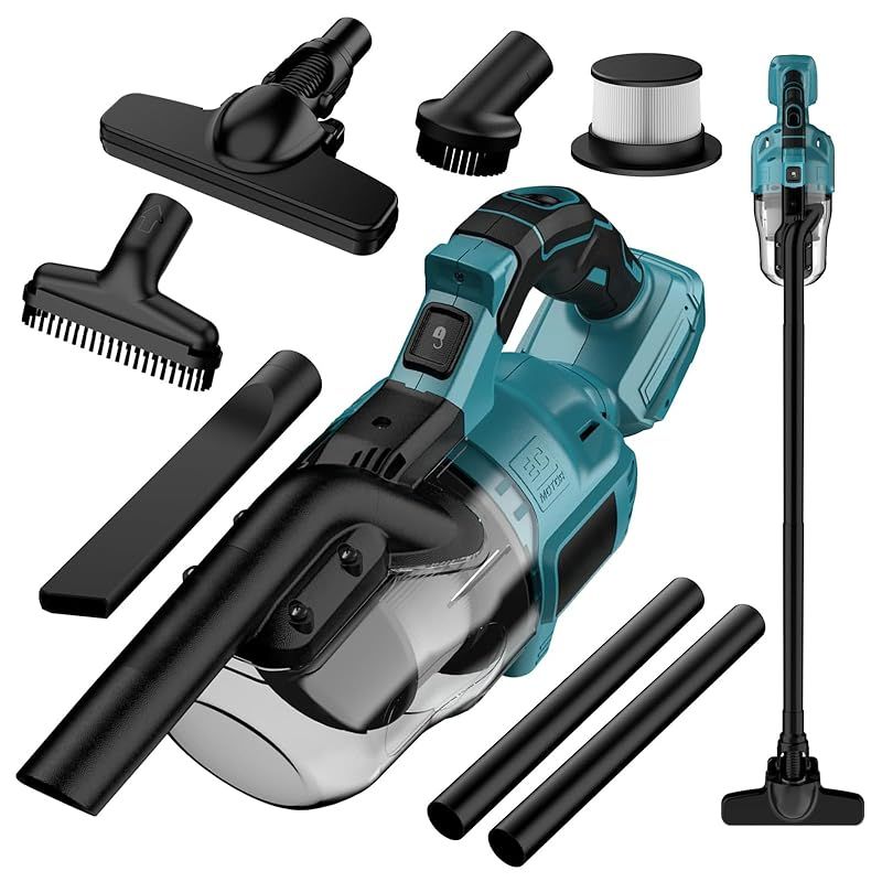 彡充電式掃除機 コードレス 集塵機 マキタ18Vバッテリーに互換 スティッククリーナー フィルター 操作簡単 多機能ミニ掃除機 ハンディークリーナー スティック 畳 布団 床 お家の掃除 絨毯 車内掃除 ペットの清潔等に適用 工具本体だけ 1
