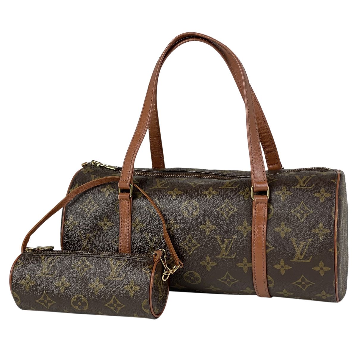 ルイ・ヴィトン Louis Vuitton パピヨン 30 バレルバッグ 筒型 旧旧型