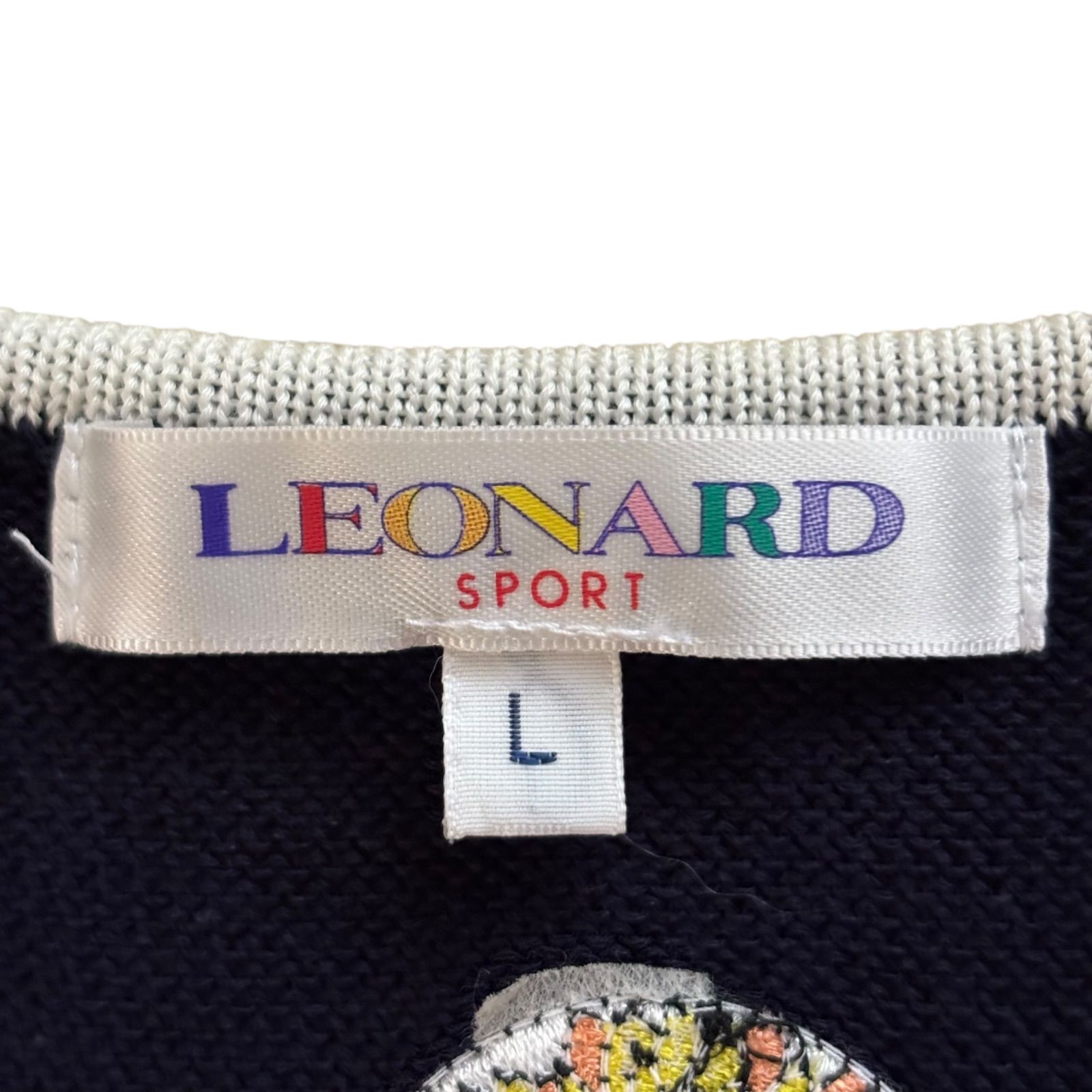 LEONARD SPORT ベスト RE194 【美品】LEONARD SPORT レオナールスポーツ ニットベスト
